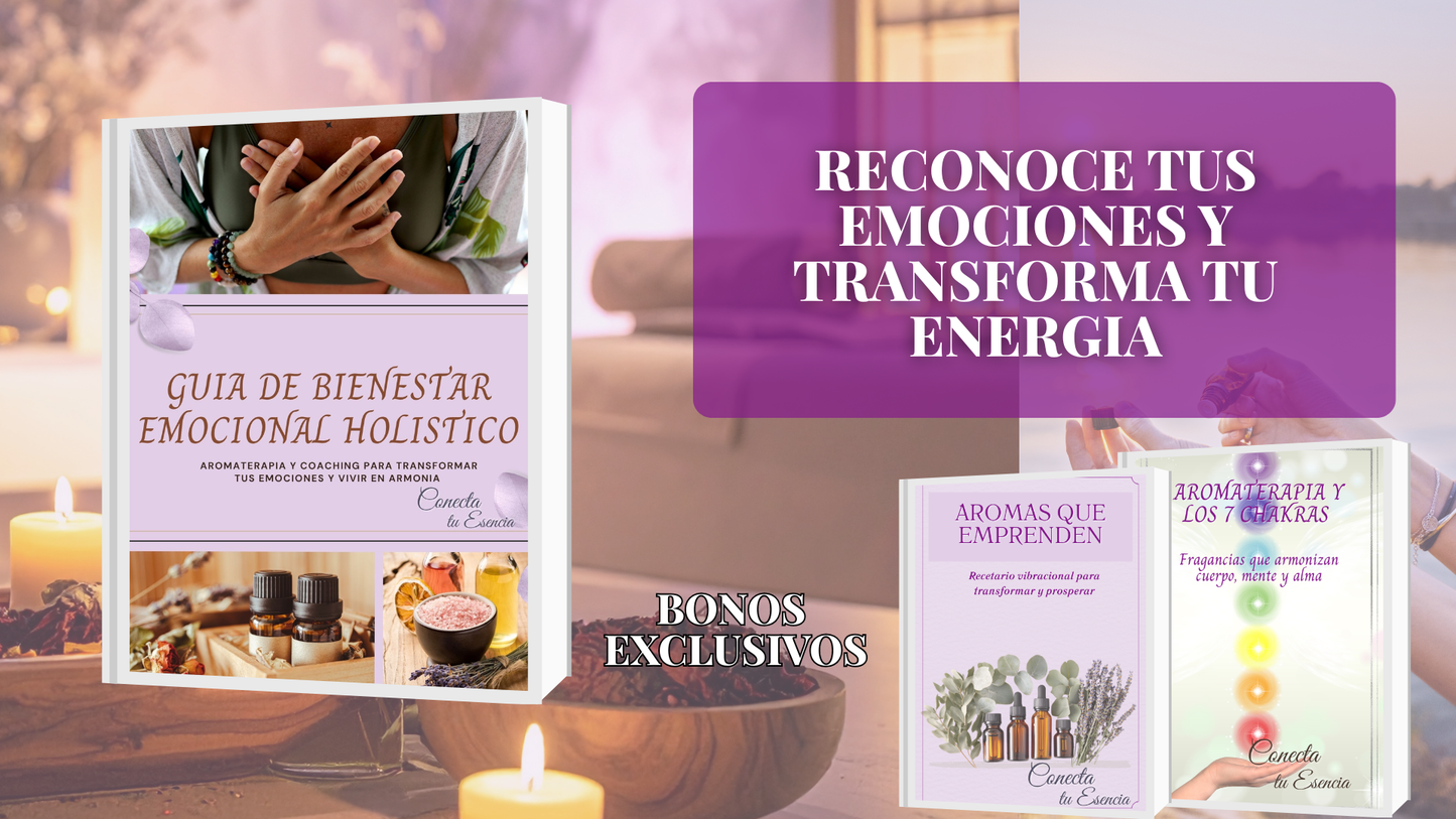 Guía de Aromaterapia Emocional – Ebook con rituales y coaching holístico